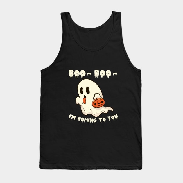 little ghost halloween Tank Top by Giraroad